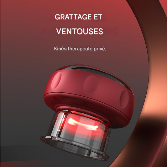 Appareil 2-en-1 Ventouses et Scraping Électrique : Massage Anti-Cellulite et Relaxation